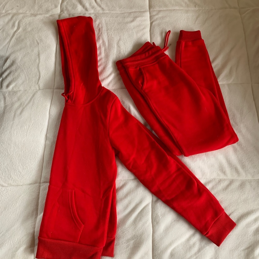Red Sweatsuit. Joggers brand new